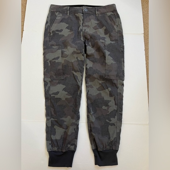 PrAna Sky Canyon Jogger Pants Gray Camo Size 6 - Picture 1 of 11